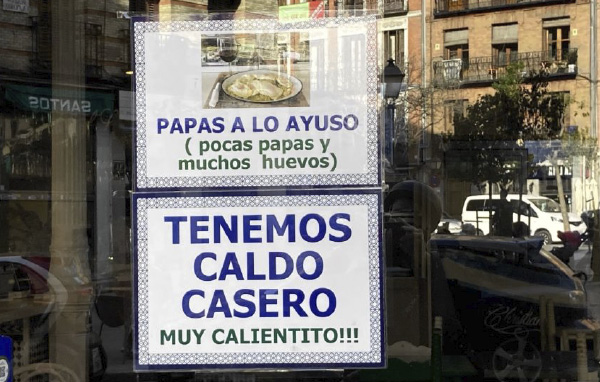 Gracias Madrid - papas a lo ayuso